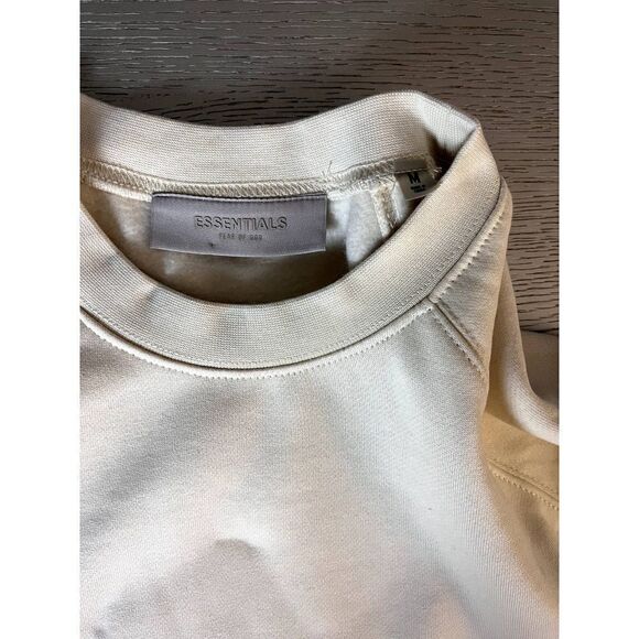 FEAR OF GOD ESSENTIALS Crewneck Egg Shell Brand New Tags Medium - Picture 6 of 8
